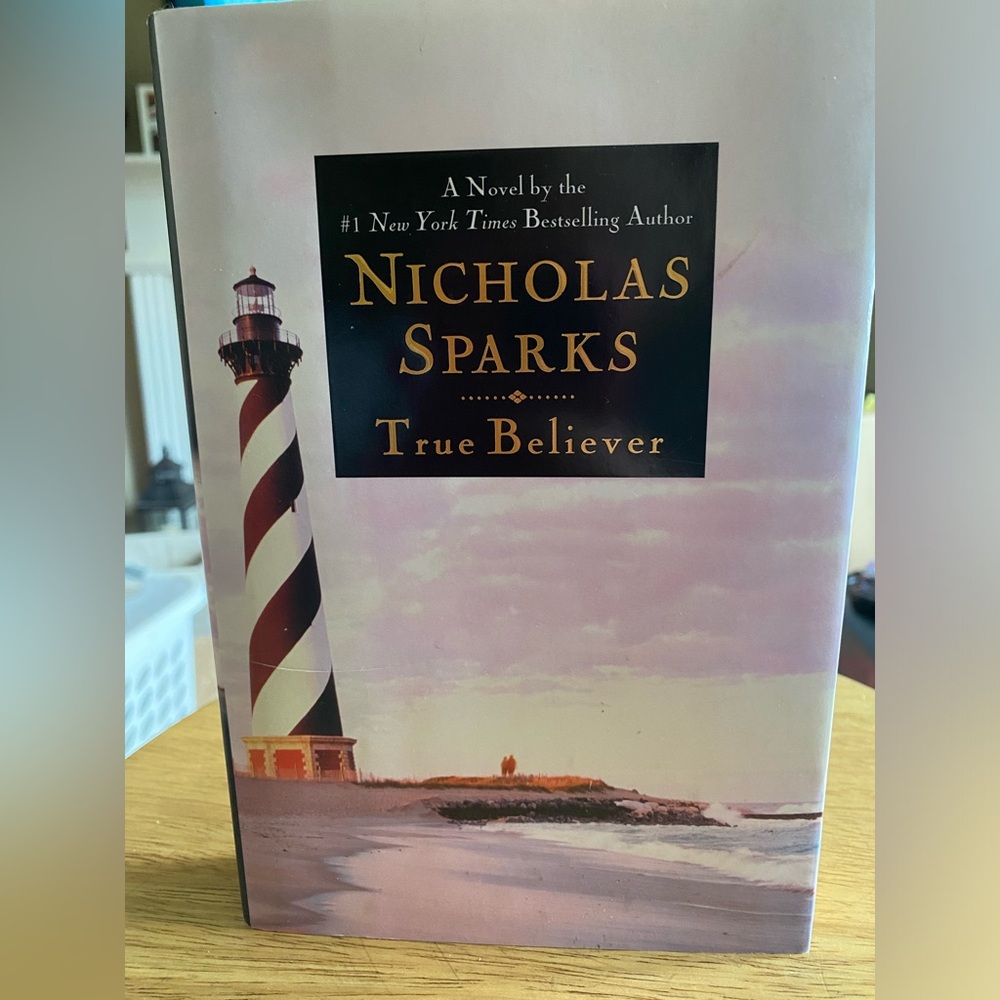 Nicholas Sparks, true believer and hardcover